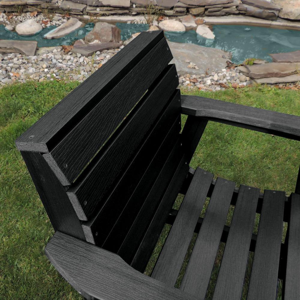 Weatherly Black All-Weather Poly Lumber Garden Chair