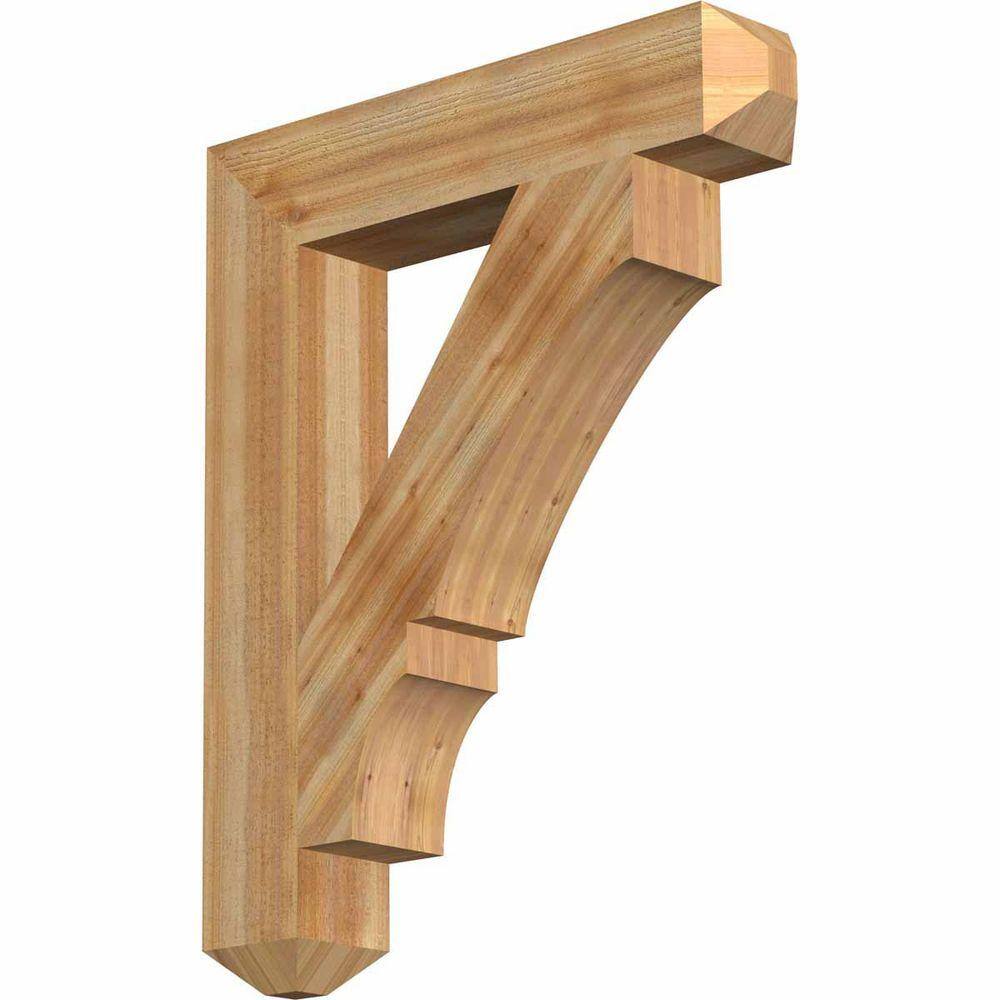 6 in. x 40 in. x 32 in. Western Red Cedar Balboa Craftsman Rough Sawn Bracket price history on PriceWatchPro