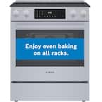 Benchmark Series 30 in. 4.6 cu. ft. Slide-In Electric Range with Self Cleaning Convection Oven in Stainless Steel