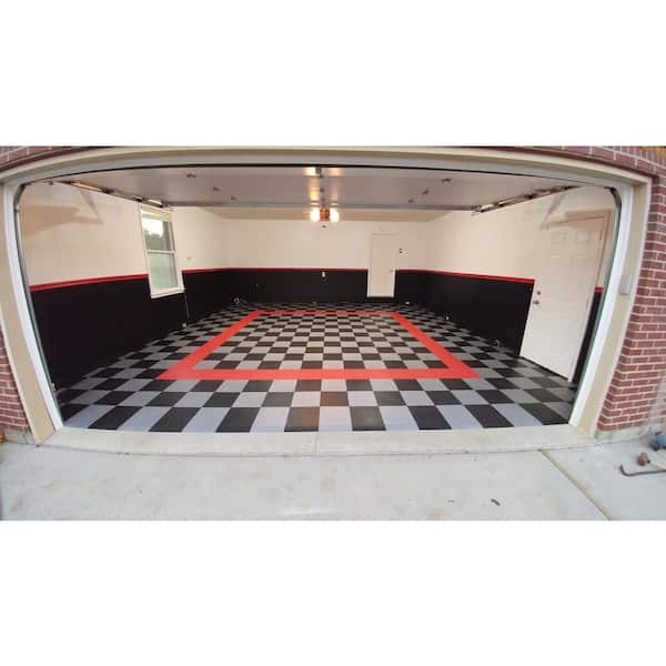 Swisstrax 2.5 in. x 2.5 in. Mocha Java Corner Edging for 15.75 in. Swisstrax Modular Tile Flooring (2-Pack)