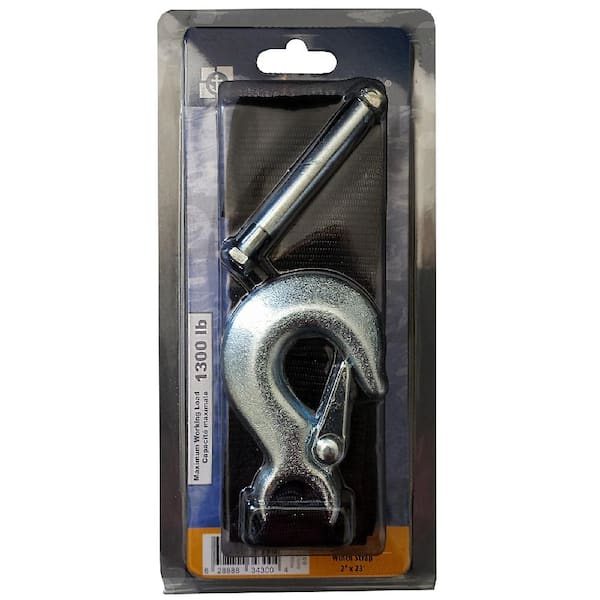 2 in. x 23 ft. Polyester Webbing Strap With Steel Hook