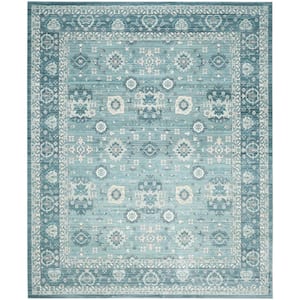 Valencia Alpine/Multi 9 ft. x 12 ft. Border Area Rug