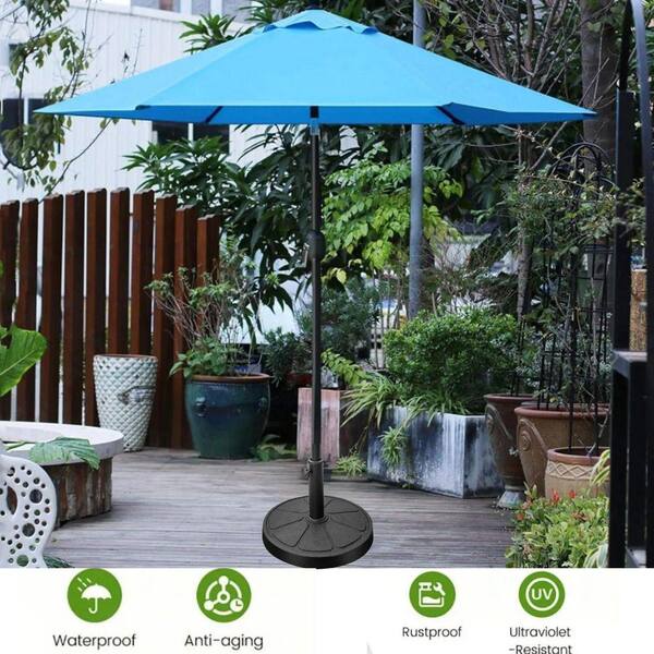 costway offset patio umbrella 4 Pieces 13L Cantilever Offset Patio Umbrella Base with Easy-Fill Spouts