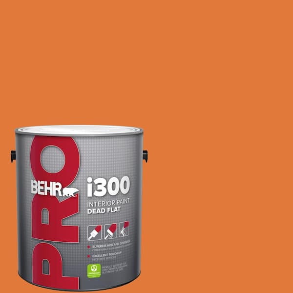 BEHR PRO 1 gal. #S-G-260 Citrus Blast Dead Flat Interior Paint
