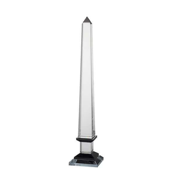 A & B Home Glass Obelisk Clear