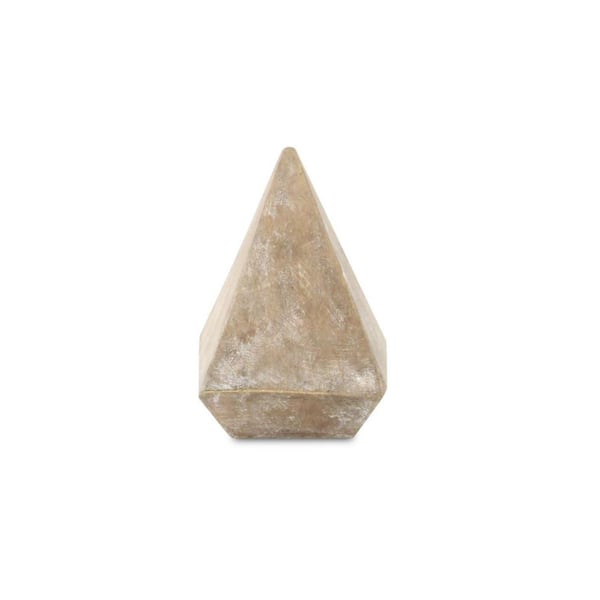 Brown 2.25 in. x 3.25 in. Triangular Wood Holiday