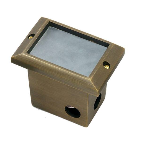 Best Quality Lighting 1-Light Antique Bronze Die Cast Brass Short Step Light