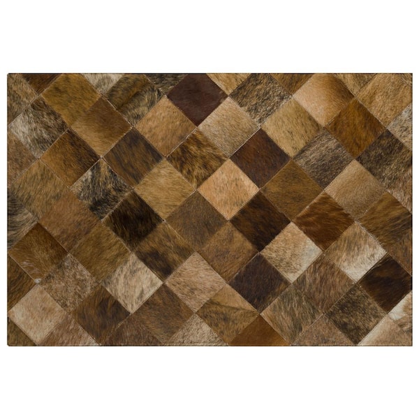 Dream Shag Premium Machine Washable Abstract ADS98 Brown 3 ft. x 4 ft. Area Rug