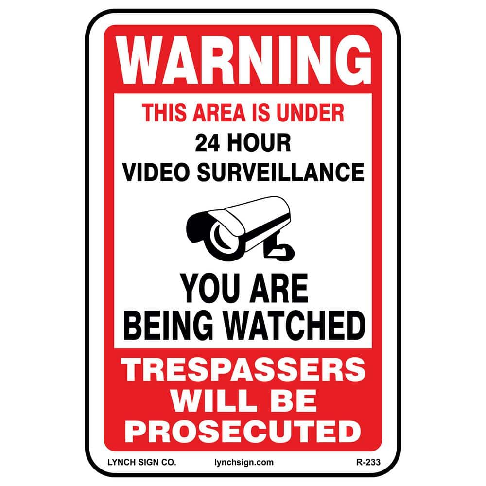 12 in. x 18 in. Video Surveillance Sign Printed on More Durable Thicker Longer Lasting Styrene Plastic price history on PriceWatchPro