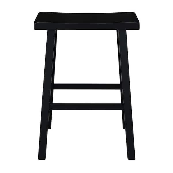 black timber stool