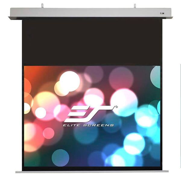 Elite Screens 100 in. Electric In-Ceiling Projection Screen with 24 in. Drop