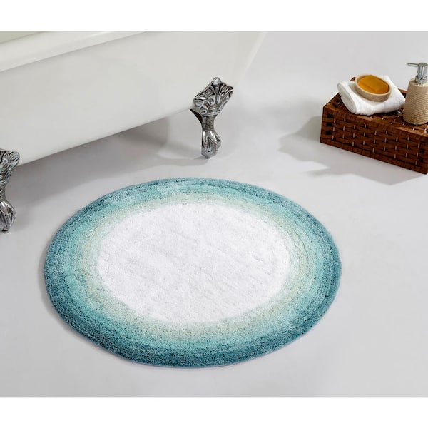 Better Trends Torrent Collection Turquoise 30" x 30" 100% Cotton Bath Rug