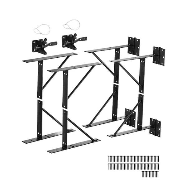 Gate Corner Brace Bracket, 2 Sets, Anti Sag Gate Frame Hardware Kit, Gate Frame Brace Bracket with Latch Lock, Screws