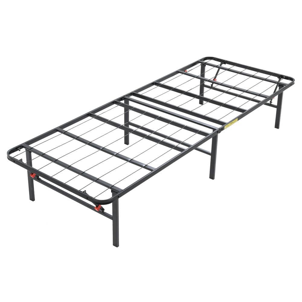Heavy Duty Metal Platform Bed Frame, Twin Bed Sideboard