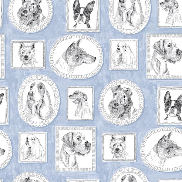Pup Portraits Celestial Vinyl Peel and Stick Wallpaper Roll ( Covers 30.75 sq. ft. )