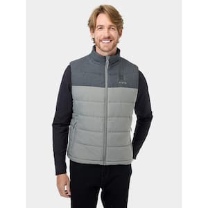 Men's XX-Large Gray 7.38-Volt Lithium-Ion Classic Heated Vest with (1) 4.8 Ah Battery and Charger