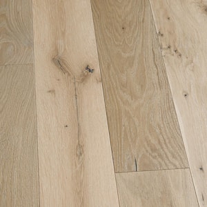 French Oak Augusta 3/8 in. T x 6.5 in. W Tongue and Groove Wire Brushed Engineered Hardwood Flooring 29.84 sq. ft./Case