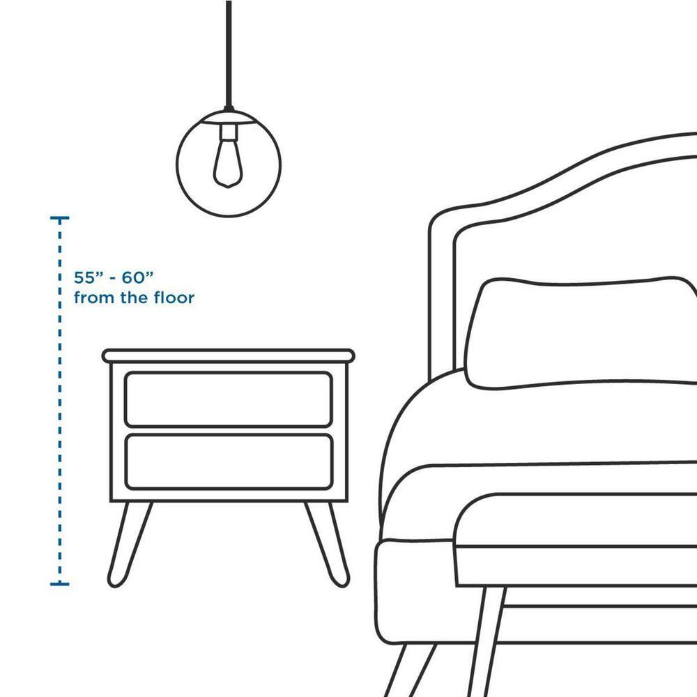 Conestee 6-Light Graphite and Antique White Steel Pendant