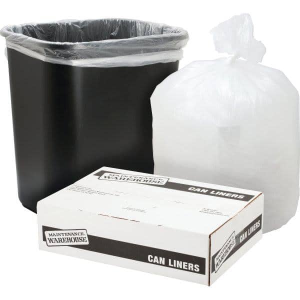 Maintenance Warehouse 55-60 Gal. Clear Trash Can Liners (200-Count) - 0.67 mil (38" W x 60" L) 530113