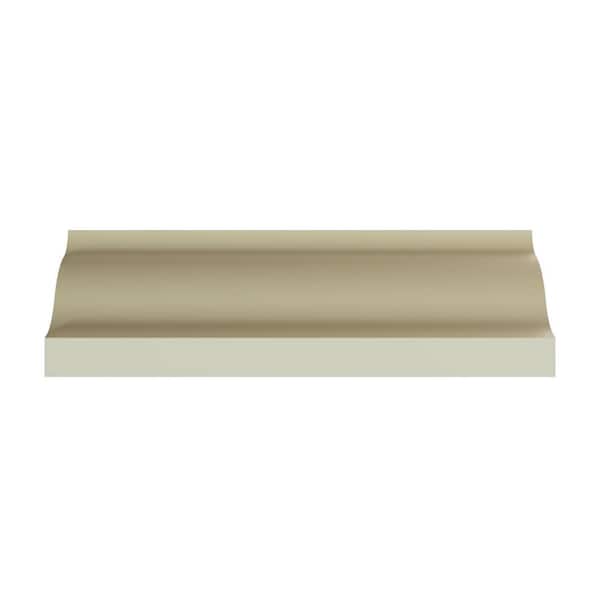 Ekena Millwork Austin 4 in. D x 5.5 in. W x 96 in. L Polyurethane Crown Moulding