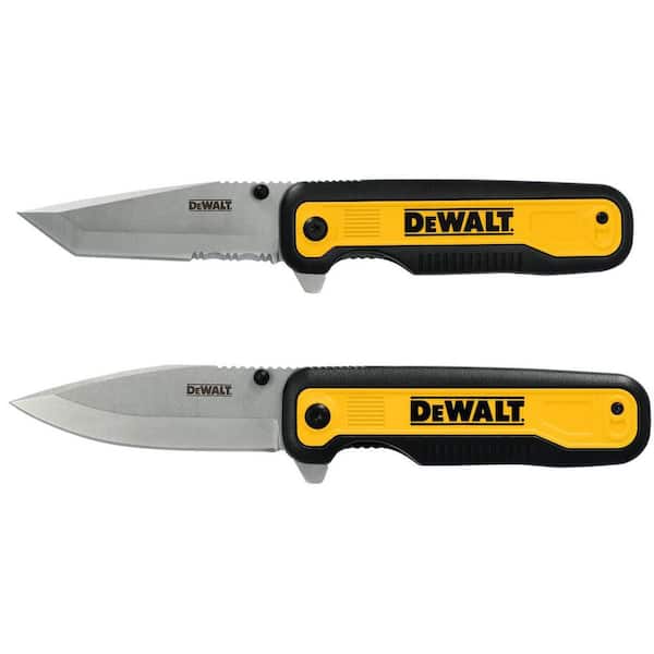 3.3 in. Drop Point and 3.3 in. Tanto Pocket Knives (2-Pack)