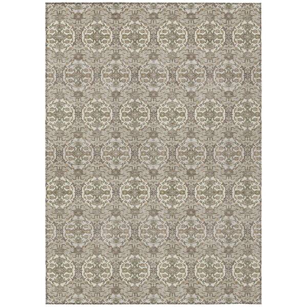 Chantille Machine Washable Indoor/Outdoor Abstract ACN2918 Beige 10 ft. x 14 ft. Area Rug