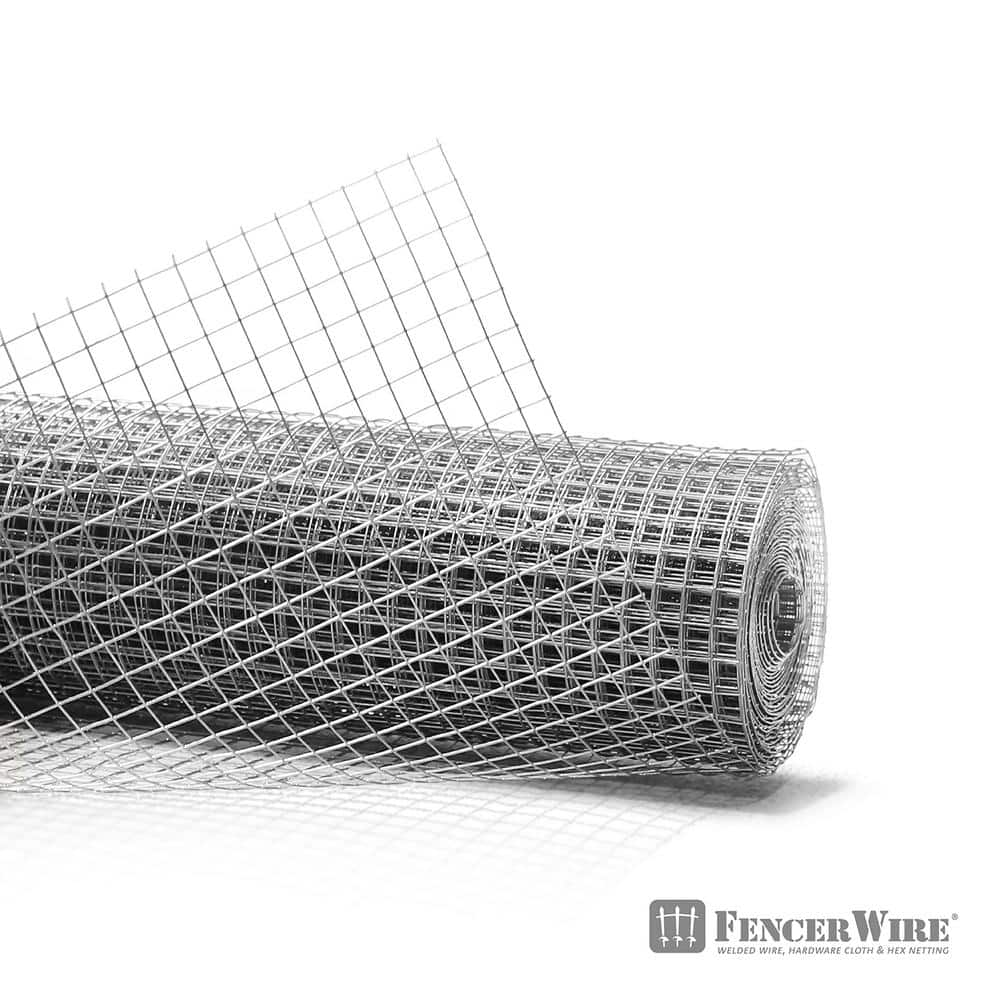 Fencer Wire 1/2 in. x ft. x 50 ft. 19-Gauge Hardware Cloth CA19-4X50MF12  The Home Depot