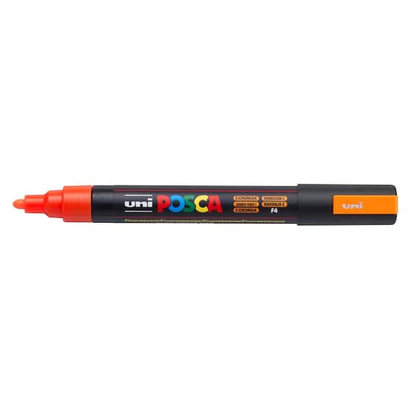 POSCA Paint Marker, PC-5M Medium Bullet, Fluorescent Orange 
