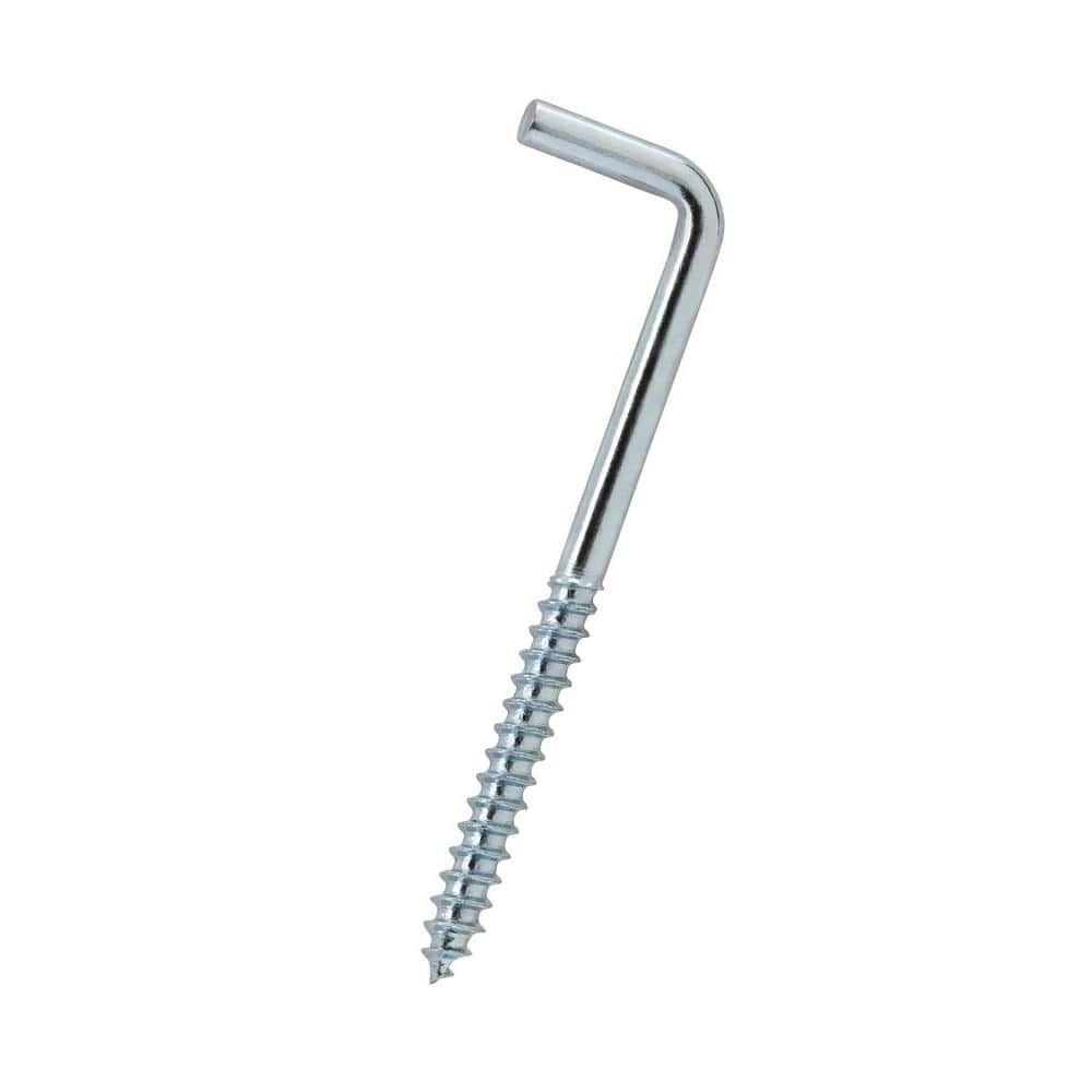 Everbilt #108 Zinc-Plated Square Bend Screw Hook (3-Piece) 817061