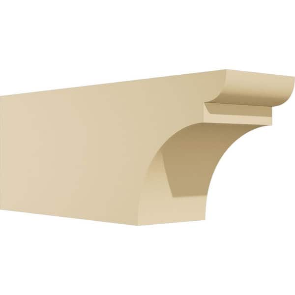 Ekena Millwork Standard Yorktown 4 in. W x 6 in. H x 16 in. D Signature Urethane Rafter Tail Outlooker