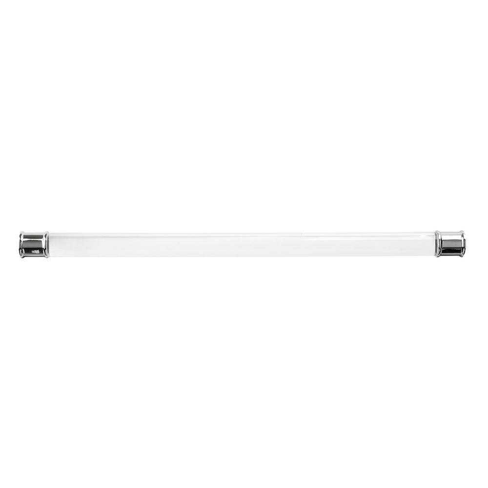 12-Inch Chrome and Clear Acrylic Modern Bar Handle