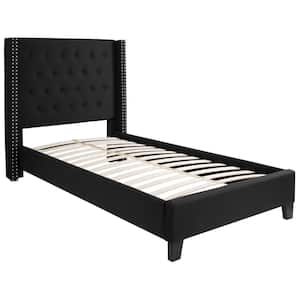 Black Twin Platform Bed