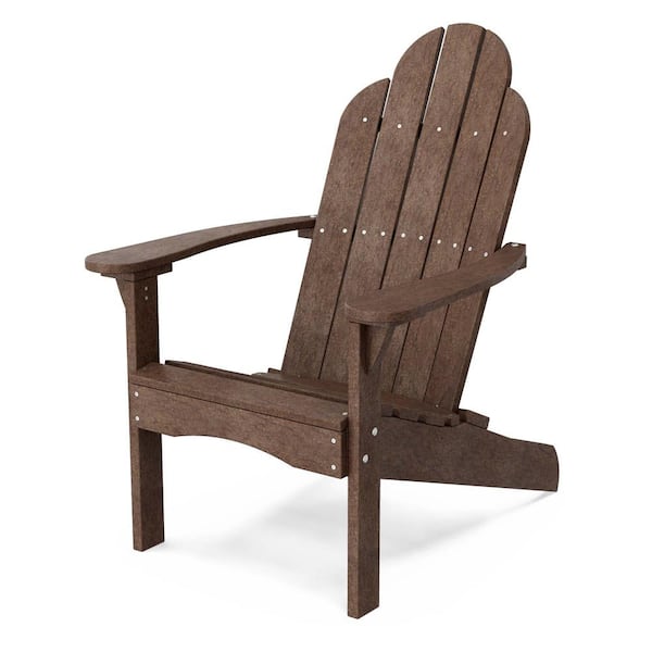 Wildridge Classic Tudor Brown Plastic Outdoor Adirondack Chair
