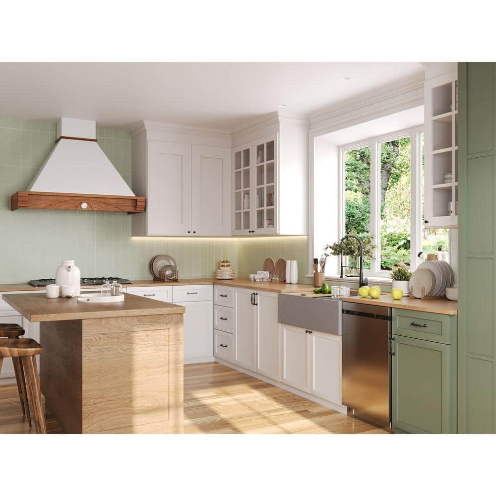 Matte Gray 33-Inch Fireclay Farmhouse Kitchen Sink with Workstation