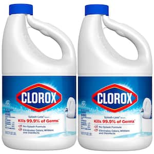 77 fl. oz. Splash-Less Regular Concentrated Disinfecting Liquid Bleach Cleaner (2-Pack)
