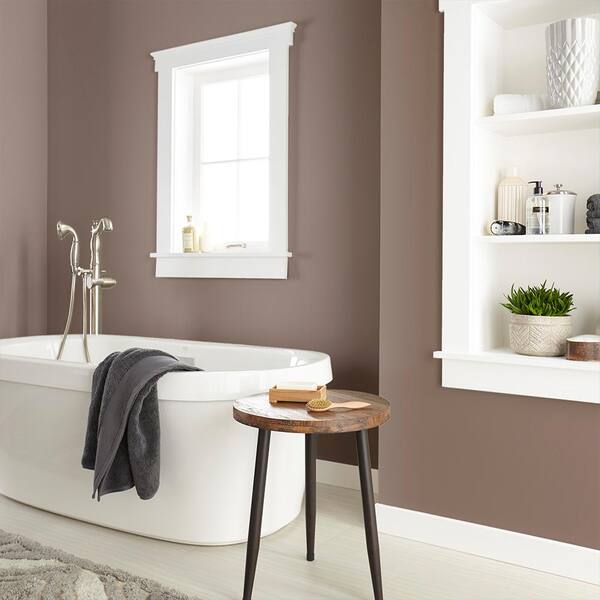 BEHR DYNASTY 8 oz. #N230-7 Rustic Tobacco One-Coat Hide Semi-Gloss Enamel  Stain-Blocking Interior/Exterior Paint & Primer Sample DY63316