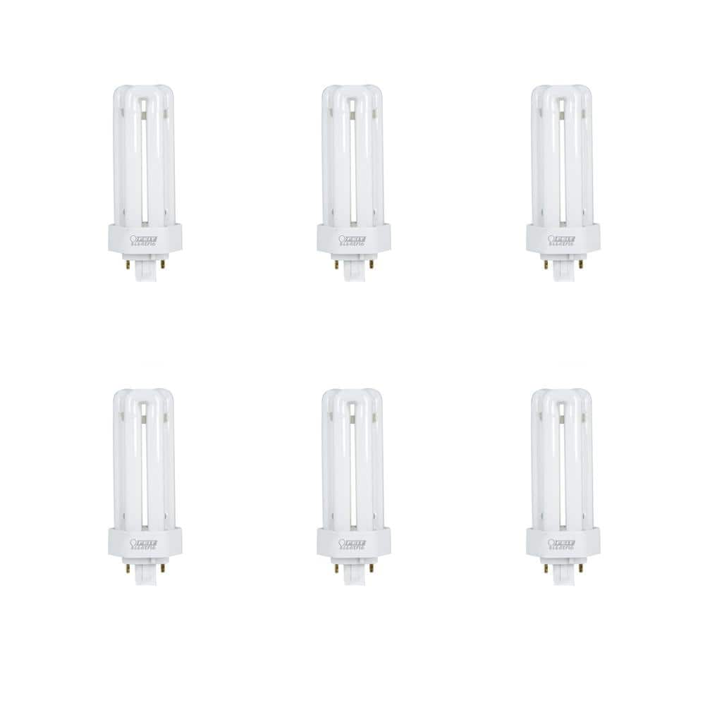26W Equiv PL CFLNI Triple Tube 4-Pin Plug-in GX24Q-3 Base Compact Fluorescent CFL Light Bulb, Soft White 2700K (6-Pack) price history on PriceWatchPro