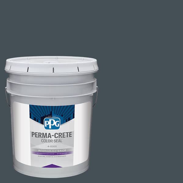 Perma-Crete Color Seal 5 gal. PPG1035-7 Obsidian Satin Interior/Exterior Concrete Stain