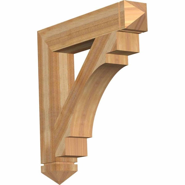 Ekena Millwork 6 in. x 36 in. x 36 in. Western Red Cedar Merced Arts and Crafts Rough Sawn