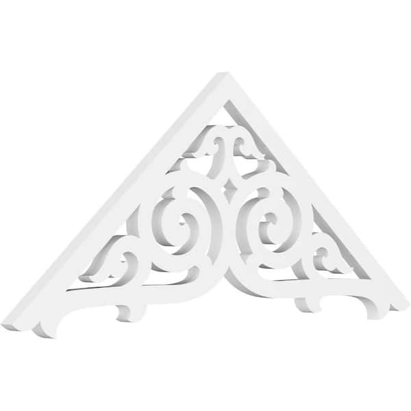 Ekena Millwork Athens 1 in. D x 15 in. W x 36 in. L Signature Urethane Gable Pediment