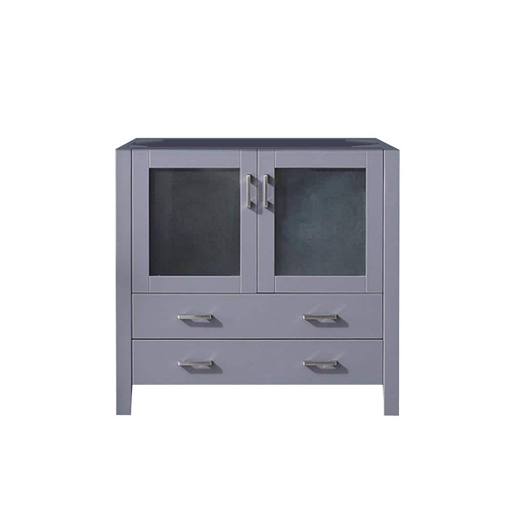Volez 36 in W x 18.25 in D Dark Grey Single Bath Vanity