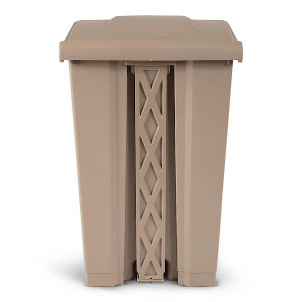 Toter Fire Retardant Step on Container 23 Gallon Beige - SOF23-00BEI