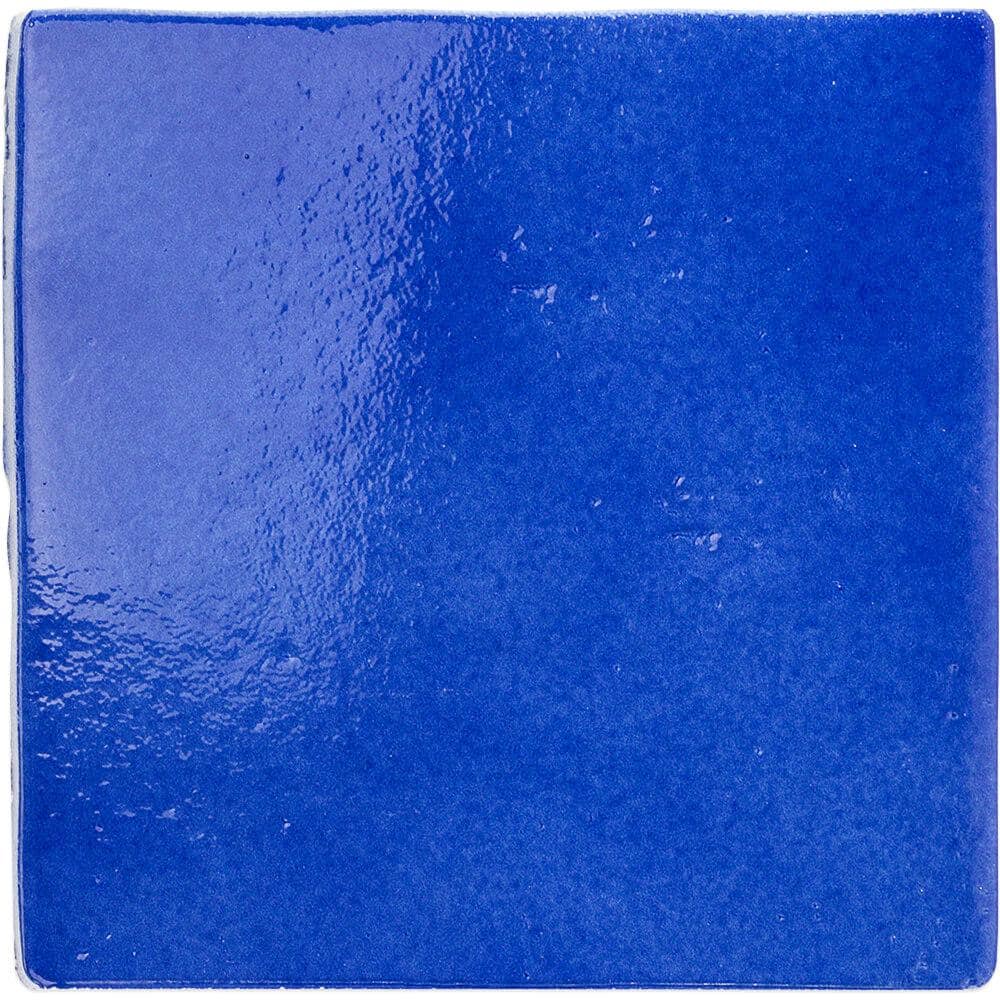 Triton 7" x 7" Polished Blue Porcelain Tile