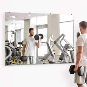 Annealed Wall Mirror Kit For Gym And Dance Studio 48 x 72 Inches With Safety Backing