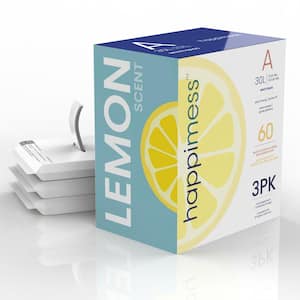8 Gal. Lemon Scented Drawstring Trash Can Liner, White (60-Count, 3-Packs of 20 Liners)