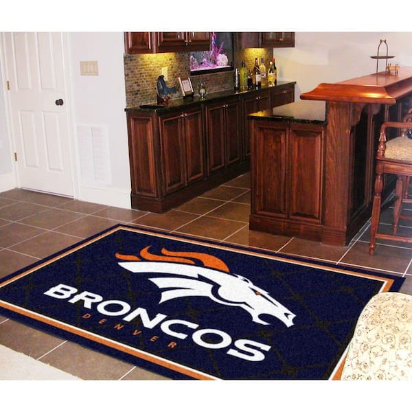 Denver Broncos Area Rug – Nylon 5’ x 8’