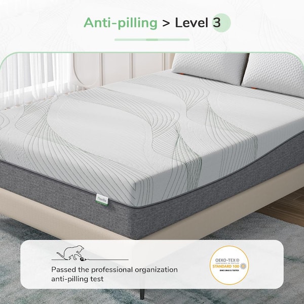 Novilla 10 in. Support Cooling Medium to Firm Gel Memory Foam Tight Top  Queen Mattress, Breathable and Hypoallergenic HD-10-Q-NV01 - The Home Depot