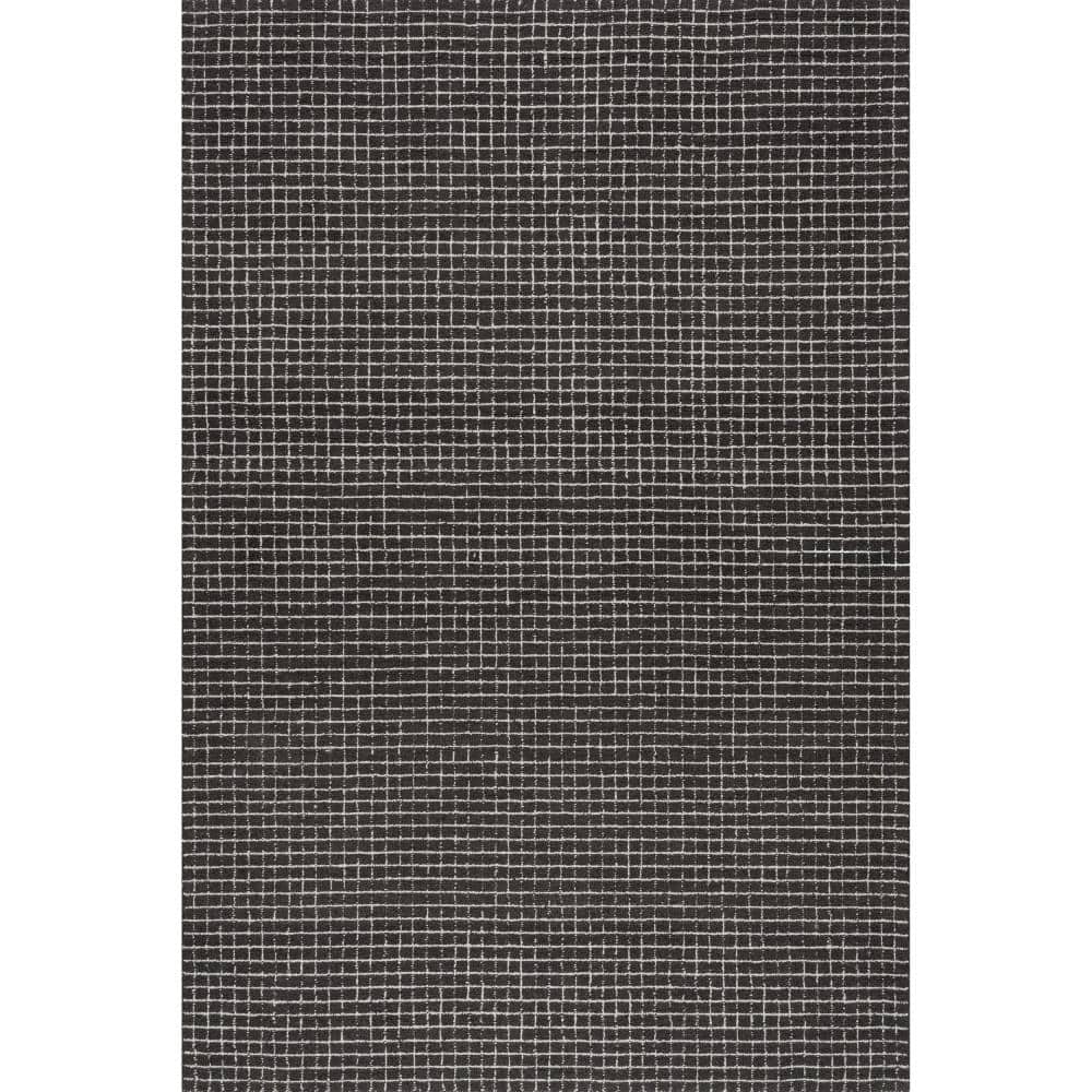 Melrose Charcoal Hand-Tufted Wool Area Rug 3' x 5'