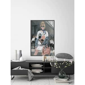 18 in. H x 12 in. W "Laid Back Chic" by Parvez Taj Framed Canvas Wall Art