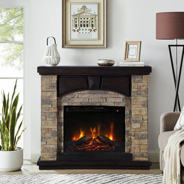 FESTIVO 41 in. Freestanding Electric Fireplace in Tan FFP21181 - The Home Depot